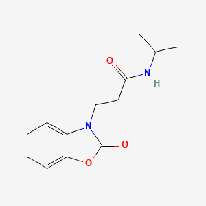 3-(2-oxo-1,3-benzoxazol-3-yl)-N-propan-2-ylpropanamide