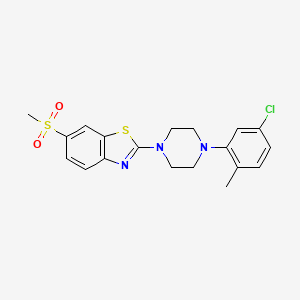 2-(4-(5-Chloro-2-methylphenyl)piperazin-1-yl)-6-(methylsulfonyl)benzo[d]thiazole