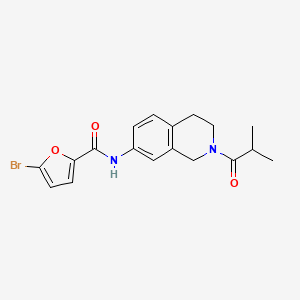molecular formula C18H19BrN2O3 B2781706 5-bromo-N-(2-isobutyryl-1,2,3,4-tetrahydroisoquinolin-7-yl)furan-2-carboxamide CAS No. 955738-51-9