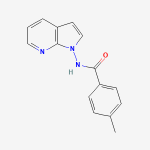 molecular formula C15H13N3O B2781710 4-methyl-N-(1H-pyrrolo[2,3-b]pyridin-1-yl)benzenecarboxamide CAS No. 861212-74-0