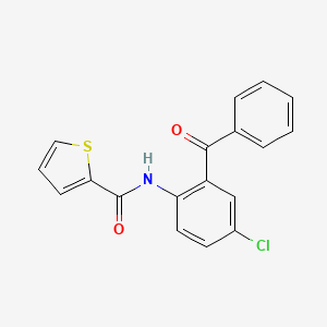 molecular formula C18H12ClNO2S B2781713 N-(2-benzoyl-4-chlorophenyl)thiophene-2-carboxamide CAS No. 24341-74-0