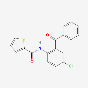 molecular formula C18H12ClNO2S B2781713 N-(2-Benzoyl-4-chlorophenyl)-2-thiophenecarboxamide CAS No. 24341-74-0
