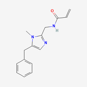 molecular formula C15H17N3O B2781739 N-[(5-Benzyl-1-methylimidazol-2-yl)methyl]prop-2-enamide CAS No. 2411220-53-4