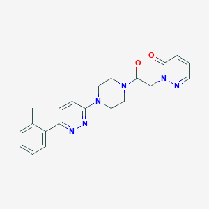 2-(2-oxo-2-(4-(6-(o-tolyl)pyridazin-3-yl)piperazin-1-yl)ethyl)pyridazin-3(2H)-one