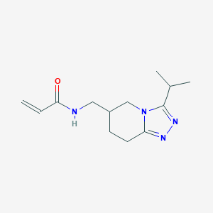 molecular formula C13H20N4O B2781748 N-[(3-Propan-2-yl-5,6,7,8-tetrahydro-[1,2,4]triazolo[4,3-a]pyridin-6-yl)methyl]prop-2-enamide CAS No. 2411195-69-0