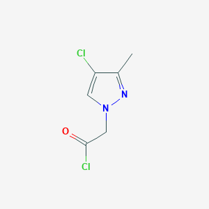 molecular formula C6H6Cl2N2O B2781751 (4-Chloro-3-methyl-pyrazol-1-yl)-acetyl chloride CAS No. 1002534-97-5