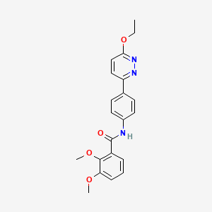 molecular formula C21H21N3O4 B2781754 N-[4-(6-ethoxypyridazin-3-yl)phenyl]-2,3-dimethoxybenzamide CAS No. 941983-64-8