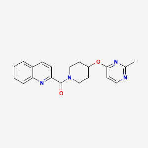 (4-((2-Methylpyrimidin-4-yl)oxy)piperidin-1-yl)(quinolin-2-yl)methanone