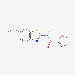 N-(6-(methylthio)benzo[d]thiazol-2-yl)furan-2-carboxamide
