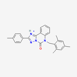 molecular formula C26H24N4O B2781778 2-(4-methylphenyl)-6-[(2,4,6-trimethylphenyl)methyl]-5H,6H-[1,2,4]triazolo[1,5-c]quinazolin-5-one CAS No. 2320545-12-6