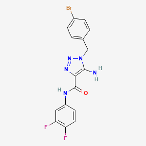 molecular formula C16H12BrF2N5O B2781781 5-amino-1-(4-bromobenzyl)-N-(3,4-difluorophenyl)-1H-1,2,3-triazole-4-carboxamide CAS No. 899973-48-9