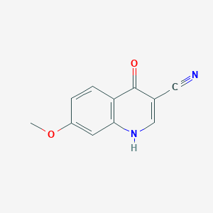 molecular formula C11H8N2O2 B2781785 4-Hydroxy-7-methoxyquinoline-3-carbonitrile CAS No. 71083-64-2