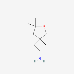 7,7-Dimethyl-6-oxaspiro[3.4]octan-2-amine