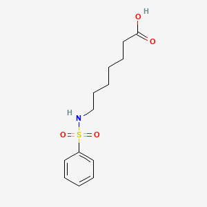 B2781827 7-[(Phenylsulfonyl)amino]heptanoic acid CAS No. 123469-53-4