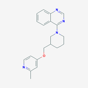 molecular formula C20H22N4O B2781867 4-(3-{[(2-Methylpyridin-4-yl)oxy]methyl}piperidin-1-yl)quinazoline CAS No. 2380069-94-1