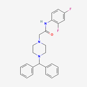 molecular formula C25H25F2N3O B2781887 N-(2,4-difluorophenyl)-2-[4-(diphenylmethyl)piperazin-1-yl]acetamide CAS No. 491867-86-8