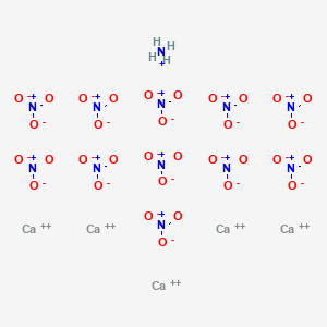 molecular formula Ca5H4N12O33 B027819 Nitric acid, ammonium calcium salt (11:1:5) CAS No. 107630-41-1