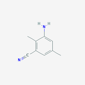 molecular formula C9H10N2 B2781906 3-Amino-2,5-dimethylbenzonitrile CAS No. 90557-28-1