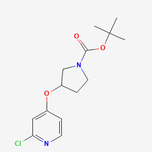 molecular formula C14H19ClN2O3 B2781915 tert-Butyl 3-(2-chloropyridin-4-yloxy)pyrrolidine-1-carboxylate CAS No. 1824084-36-7