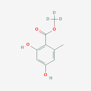 molecular formula C9H10O4 B2781983 D3-Methyl 2,4-dihydroxy-6-methyl benzoate CAS No. 1365988-21-1