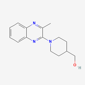 molecular formula C15H19N3O B2781998 [1-(3-Methylquinoxalin-2-yl)piperidin-4-yl]methanol CAS No. 1271008-96-8