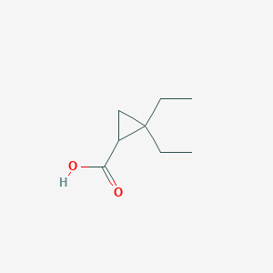 molecular formula C8H14O2 B027820 2,2-Diethylcyclopropanecarboxylic acid CAS No. 108420-15-1