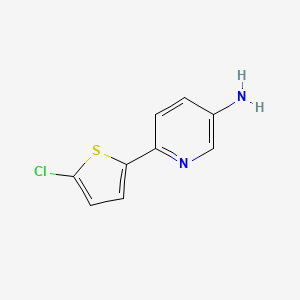 molecular formula C9H7ClN2S B2782002 6-(5-Chlorothiophen-2-yl)pyridin-3-amine CAS No. 438585-65-0