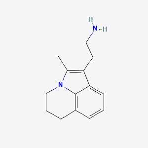 molecular formula C14H18N2 B2782038 2-(2-Methyl-5,6-dihydro-4H-pyrrolo[3,2,1-ij]quinolin-1-yl)ethanamine CAS No. 33131-92-9