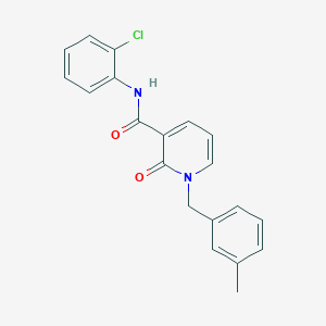 molecular formula C20H17ClN2O2 B2782050 N-(2-chlorophenyl)-1-[(3-methylphenyl)methyl]-2-oxo-1,2-dihydropyridine-3-carboxamide CAS No. 946303-31-7