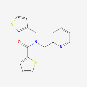 molecular formula C16H14N2OS2 B2782126 N-(pyridin-2-ylmethyl)-N-(thiophen-3-ylmethyl)thiophene-2-carboxamide CAS No. 1234934-50-9