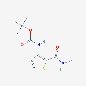molecular formula C11H16N2O3S B2782149 tert-Butyl N-[2-(methylcarbamoyl)thiophen-3-yl]carbamate CAS No. 2288709-01-1