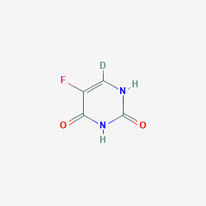molecular formula C4H3FN2O2 B027822 6-deuterio-5-fluoro-1H-pyrimidine-2,4-dione CAS No. 90344-84-6