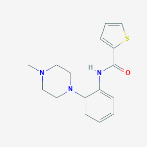 molecular formula C16H19N3OS B278221 N-[2-(4-methylpiperazin-1-yl)phenyl]thiophene-2-carboxamide 