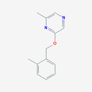 molecular formula C13H14N2O B2782218 2-Methyl-6-[(2-methylphenyl)methoxy]pyrazine CAS No. 2197552-44-4