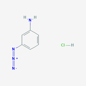 molecular formula C6H7ClN4 B2782255 3-azidoaniline hydrochloride CAS No. 89798-46-9