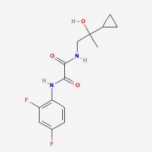 molecular formula C14H16F2N2O3 B2782270 N1-(2-cyclopropyl-2-hydroxypropyl)-N2-(2,4-difluorophenyl)oxalamide CAS No. 1286704-07-1