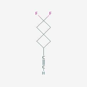 molecular formula C9H10F2 B2782291 6-Ethynyl-2,2-difluorospiro[3.3]heptane CAS No. 2408974-57-0