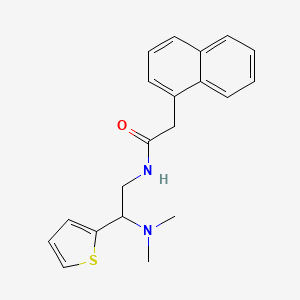 N-[2-(dimethylamino)-2-thiophen-2-ylethyl]-2-naphthalen-1-ylacetamide