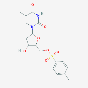 molecular formula C₁₇H₂₀N₂O₇S B027823 Thymidine, 5'-o-(p-toluenesulfonyl)- CAS No. 7253-19-2