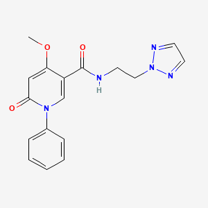 N-(2-(2H-1,2,3-triazol-2-yl)ethyl)-4-methoxy-6-oxo-1-phenyl-1,6-dihydropyridine-3-carboxamide