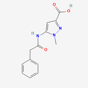 1-methyl-5-(2-phenylacetamido)-1H-pyrazole-3-carboxylic acid
