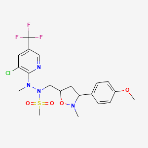 N'-[3-chloro-5-(trifluoromethyl)-2-pyridinyl]-N-{[3-(4-methoxyphenyl)-2-methyltetrahydro-5-isoxazolyl]methyl}-N'-methylmethanesulfonohydrazide