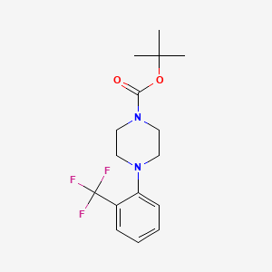 molecular formula C16H21F3N2O2 B2782318 Tert-butyl 4-(2-(trifluoromethyl)phenyl)piperazine-1-carboxylate CAS No. 1121596-52-8