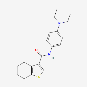 N-[4-(diethylamino)phenyl]-4,5,6,7-tetrahydro-1-benzothiophene-3-carboxamide