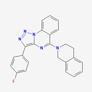 5-(3,4-dihydroisoquinolin-2(1H)-yl)-3-(4-fluorophenyl)[1,2,3]triazolo[1,5-a]quinazoline
