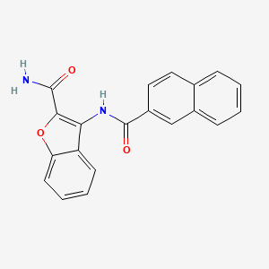 3-(Naphthalene-2-carbonylamino)-1-benzofuran-2-carboxamide