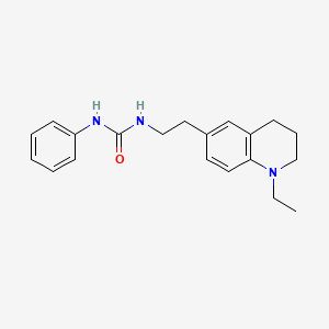 molecular formula C20H25N3O B2782372 1-(2-(1-Ethyl-1,2,3,4-tetrahydroquinolin-6-yl)ethyl)-3-phenylurea CAS No. 1105239-67-5
