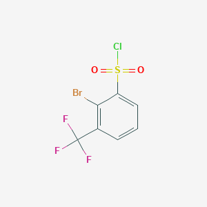 molecular formula C7H3BrClF3O2S B2782375 2-bromo-3-(trifluoromethyl)benzenesulfonyl Chloride CAS No. 55695-21-1