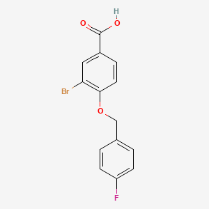 3-bromo-4-[(4-fluorophenyl)methoxy]benzoic Acid