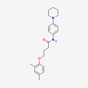 4-(2,4-dimethylphenoxy)-N-[4-(piperidin-1-yl)phenyl]butanamide